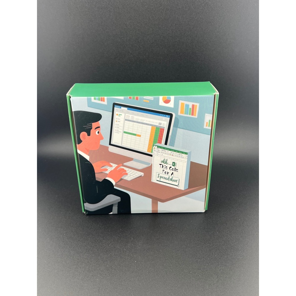 Office Humor Spreadsheet Sticky Notes Notepad Desk Accessory - Picture 2 of 2